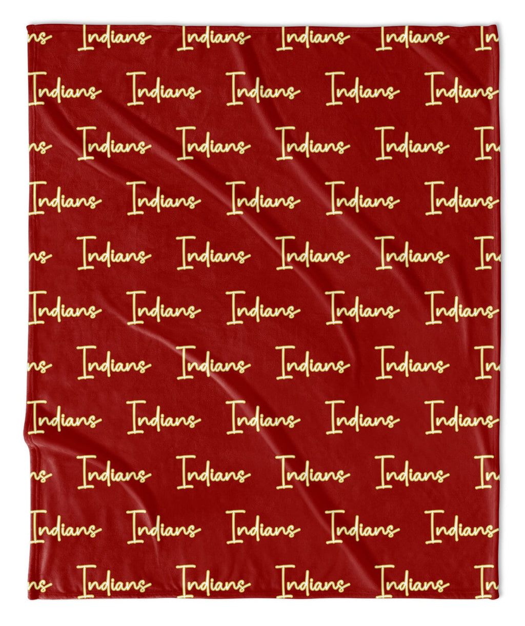 Cursive Repeat Mascot Blanket