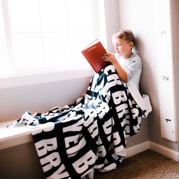 PERSONALIZED NAME BLANKET - BOLD (ALL COLOR OPTIONS)