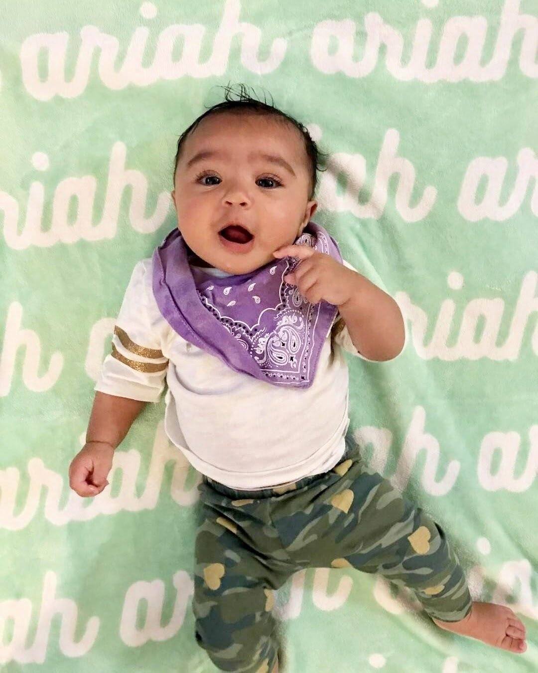 PERSONALIZED NAME BLANKET - RETRO CURSIVE (ALL COLOR OPTIONS)