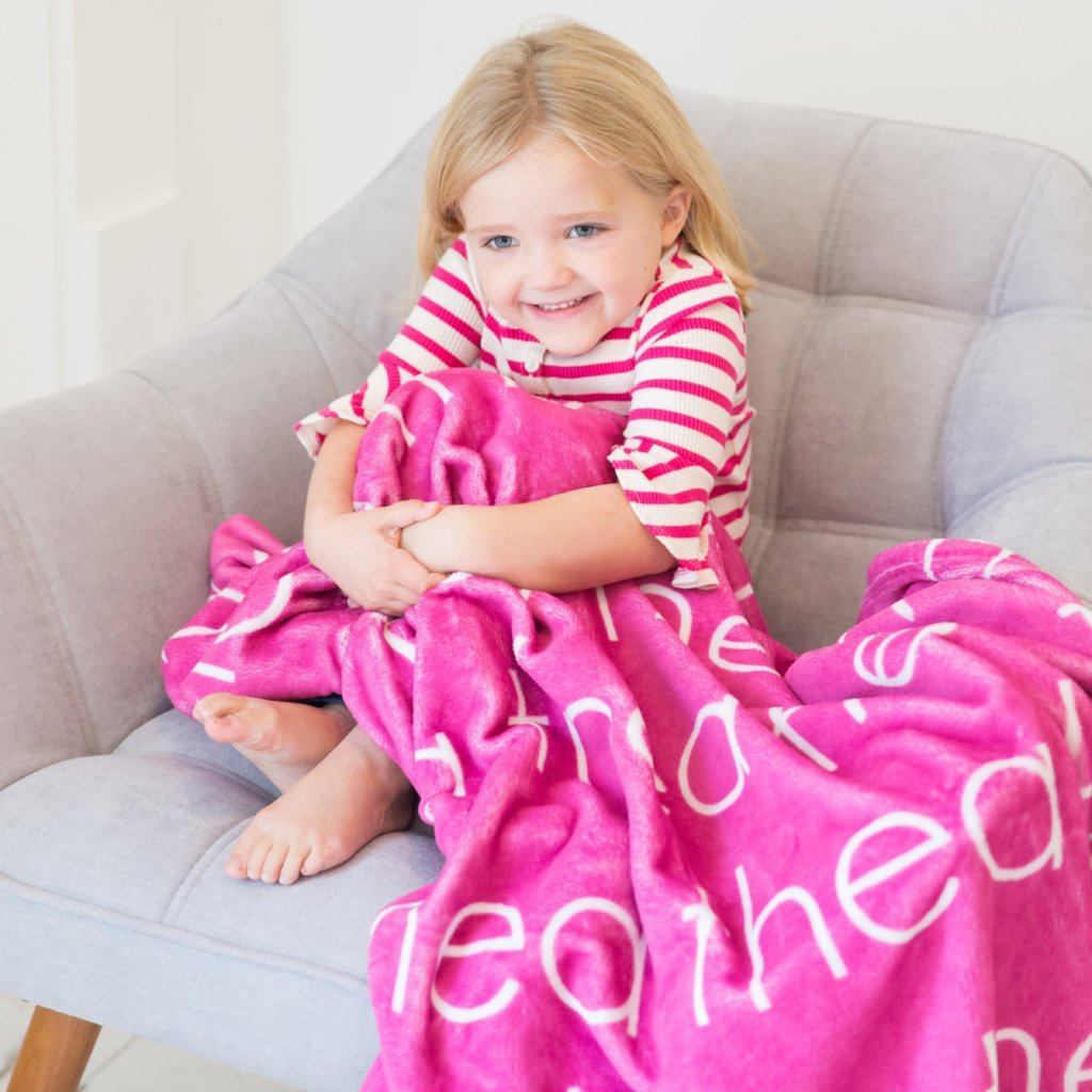 PERSONALIZED NAME BLANKET - LIGHT (ALL COLOR OPTIONS)