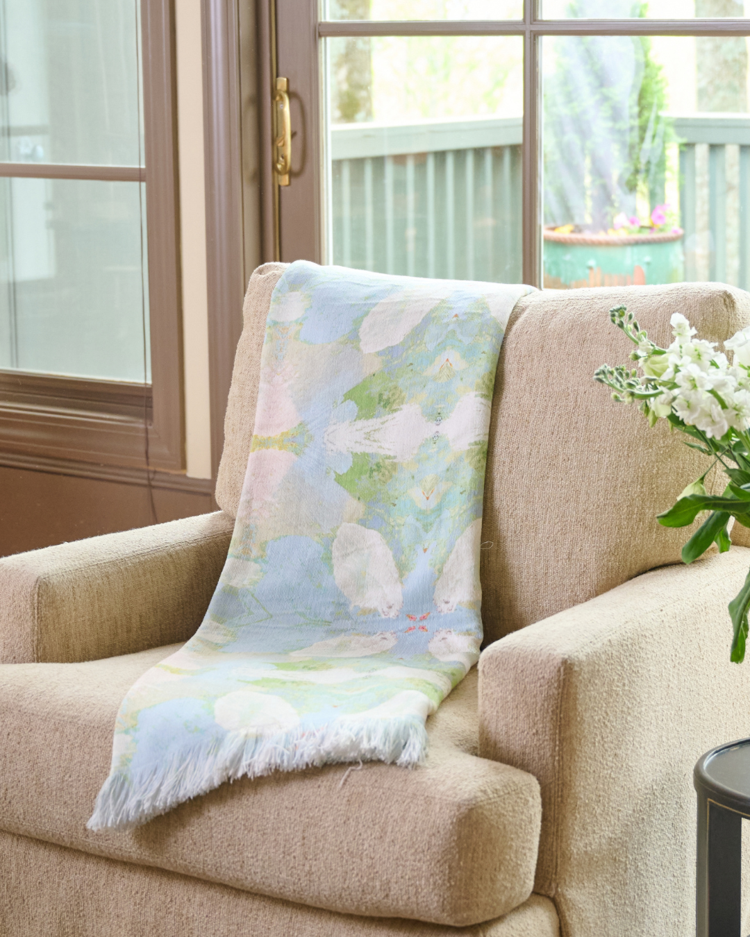 Elephant Falls Throw Blanket