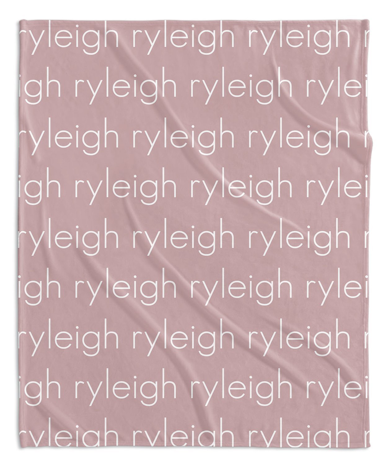 PERSONALIZED NAME BLANKET - LIGHT (JEWEL TONE COLOR OPTIONS)