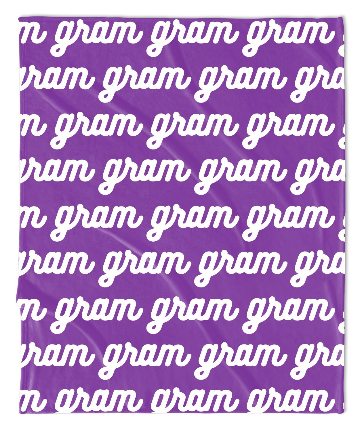 MOTHER'S DAY REPEAT THROW BLANKET -  RETRO CURSIVE