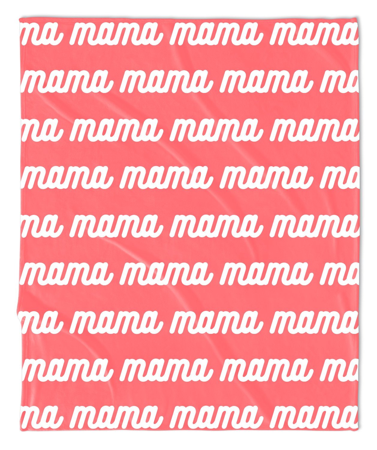 MOTHER'S DAY REPEAT THROW BLANKET -  RETRO CURSIVE