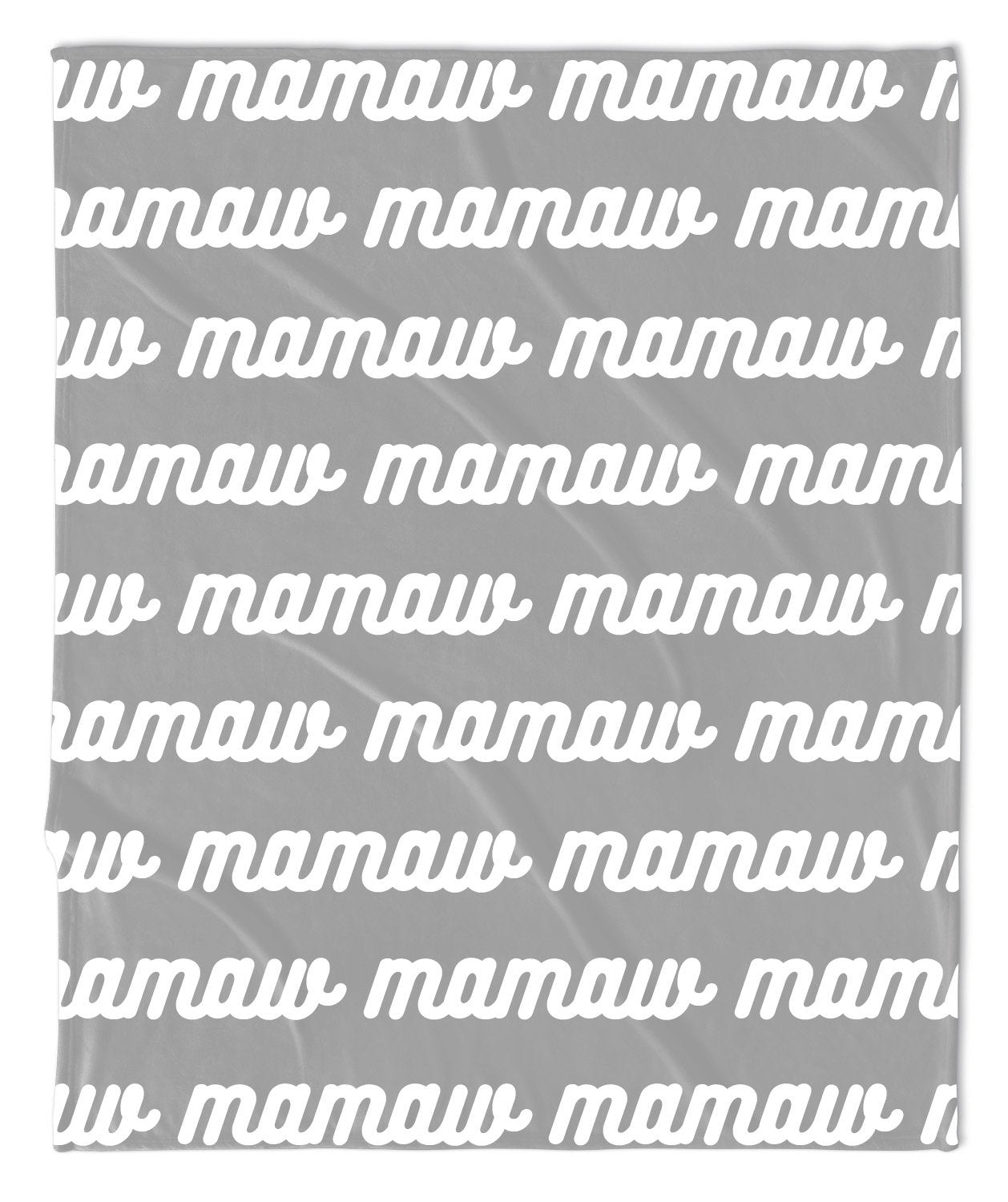 MOTHER'S DAY REPEAT THROW BLANKET -  RETRO CURSIVE