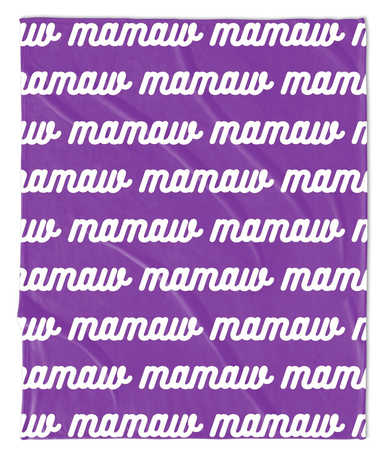 MOTHER'S DAY REPEAT THROW BLANKET -  RETRO CURSIVE