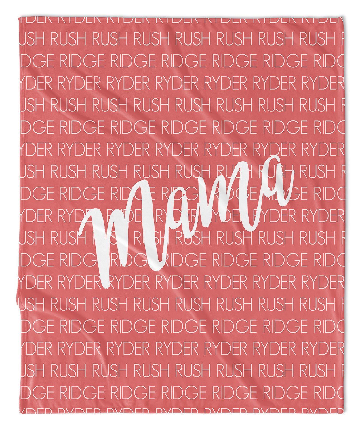 MOM + KIDS PERSONALIZED THROW BLANKET