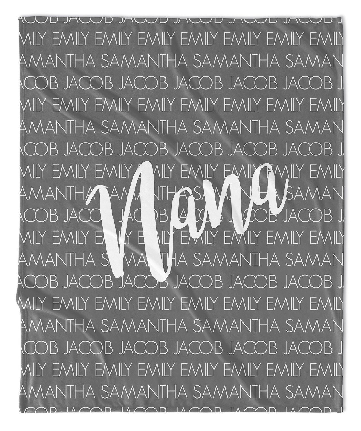 MOM + KIDS PERSONALIZED THROW BLANKET