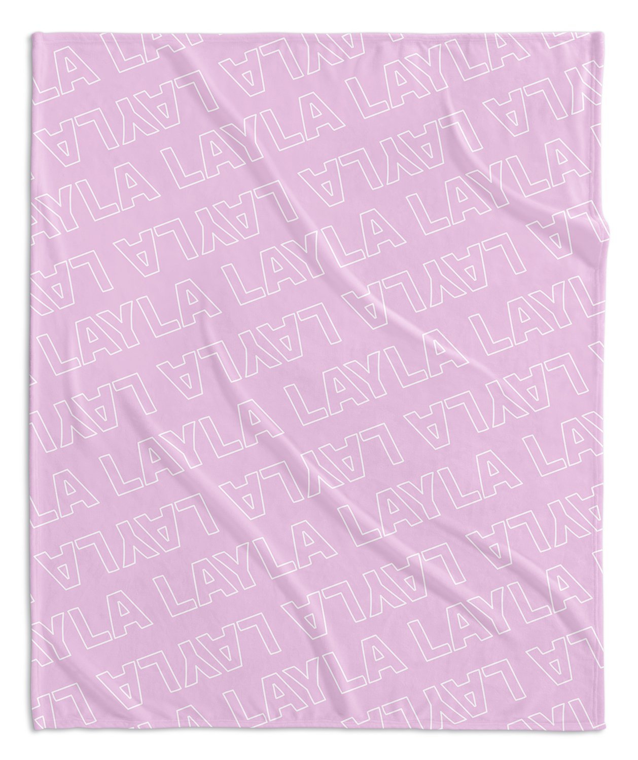 PERSONALIZED NAME BLANKET - OUTLINED