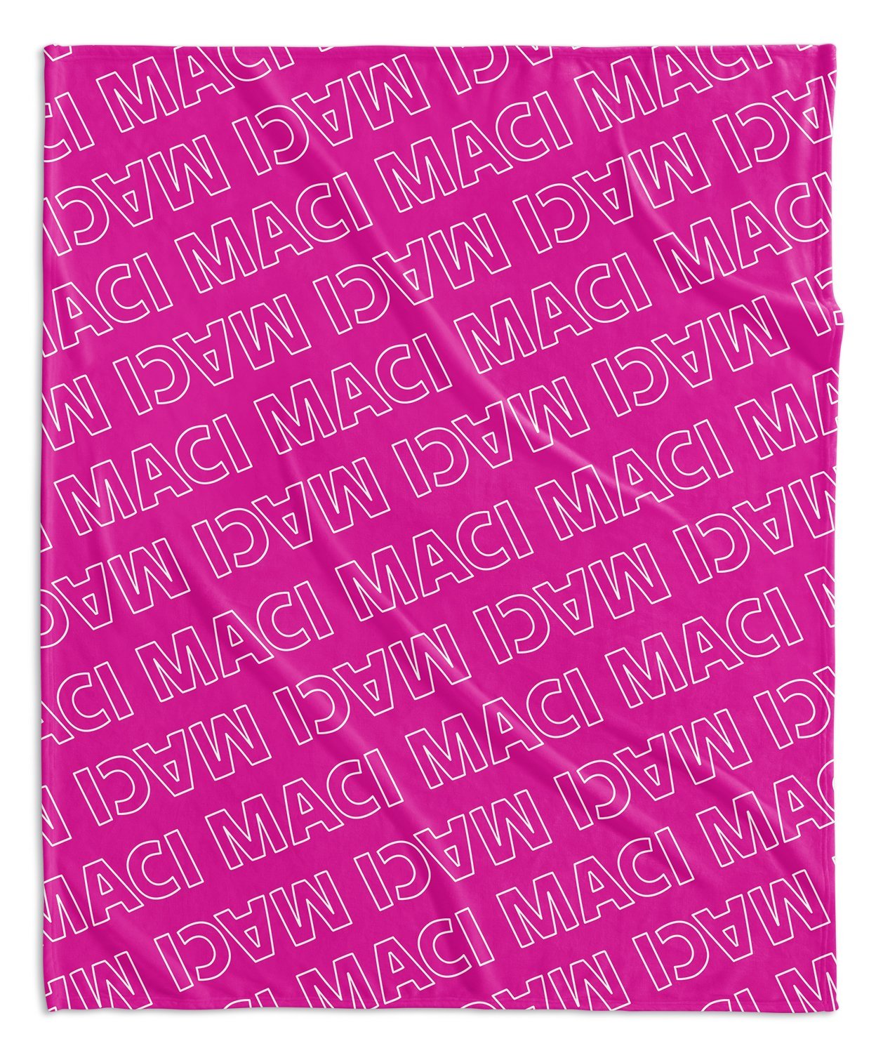 PERSONALIZED NAME BLANKET - OUTLINED