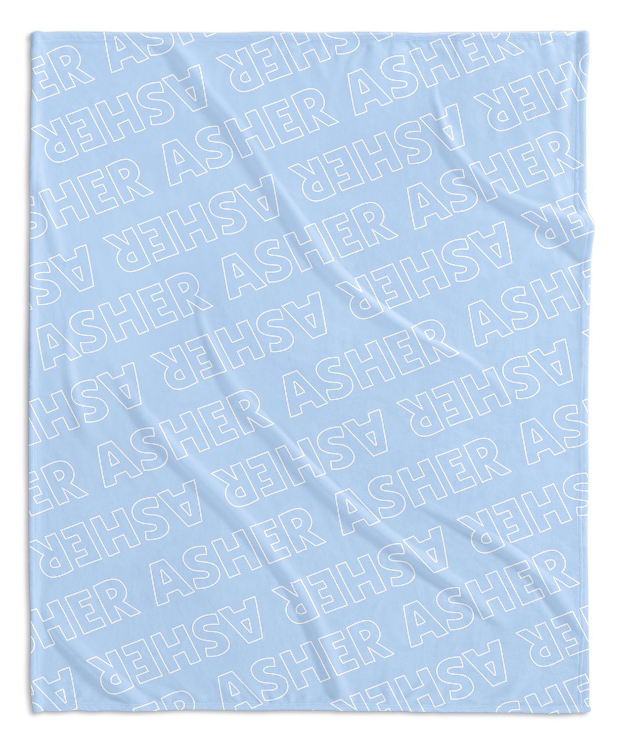 PERSONALIZED NAME BLANKET - OUTLINED