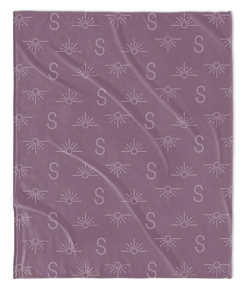 H3 X HB Sunrise Sunset Monogram Blanket