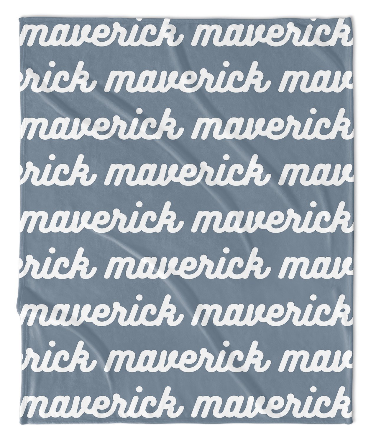 PERSONALIZED NAME BLANKET - RETRO CURSIVE (JEWEL TONE COLOR OPTIONS)