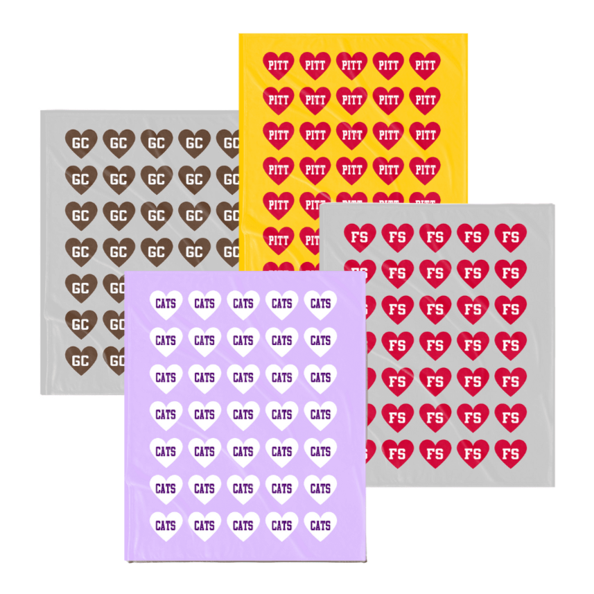 Custom Team Hearts Blanket