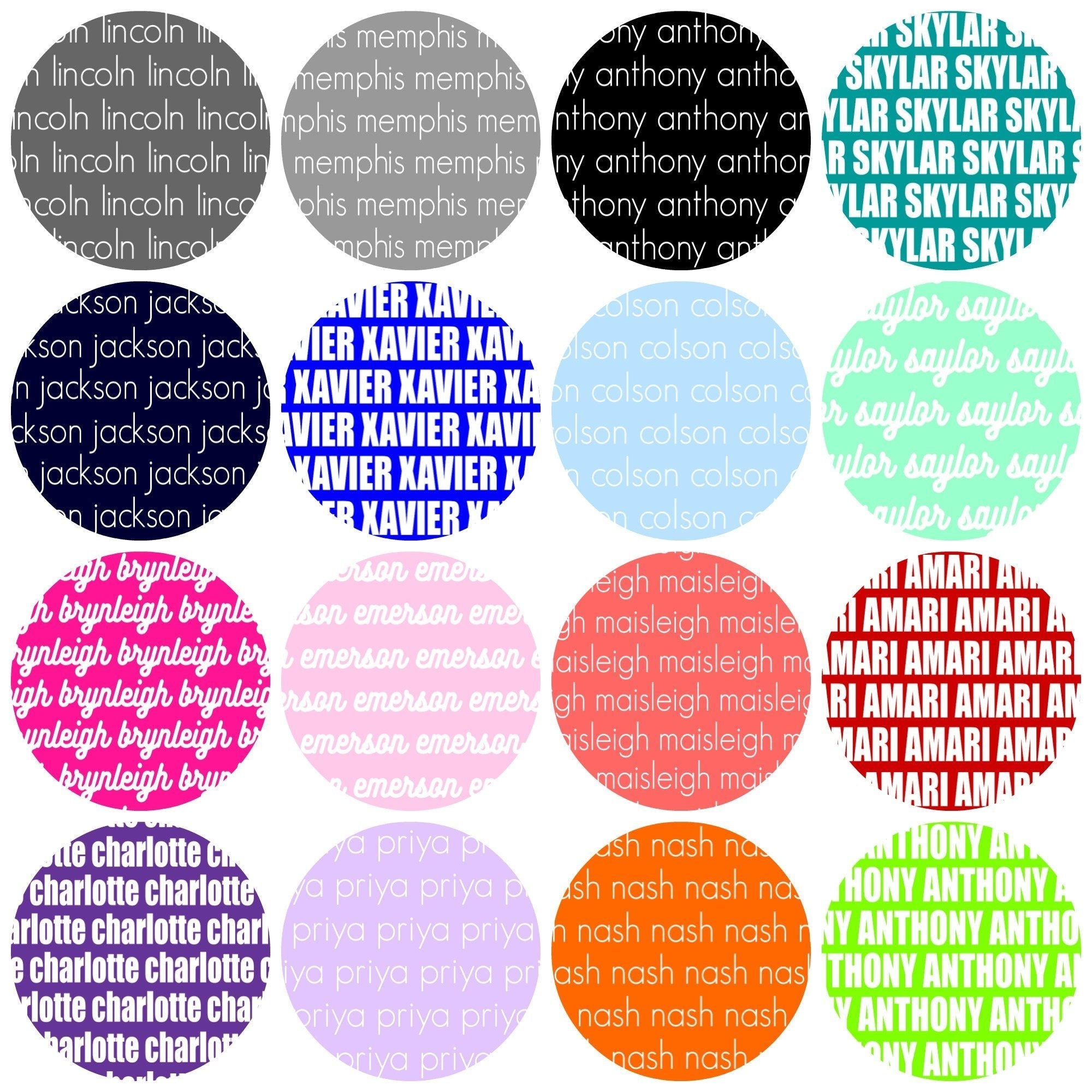 PERSONALIZED NAME BLANKET - BOLD (ALL COLOR OPTIONS)