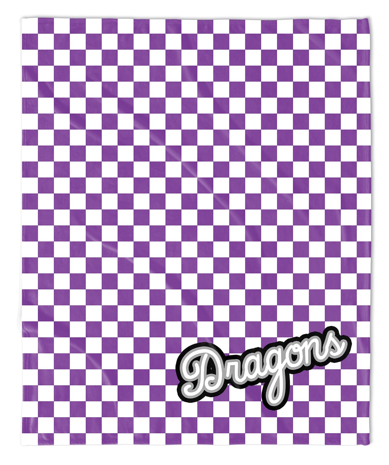Checkered Mascot Blanket