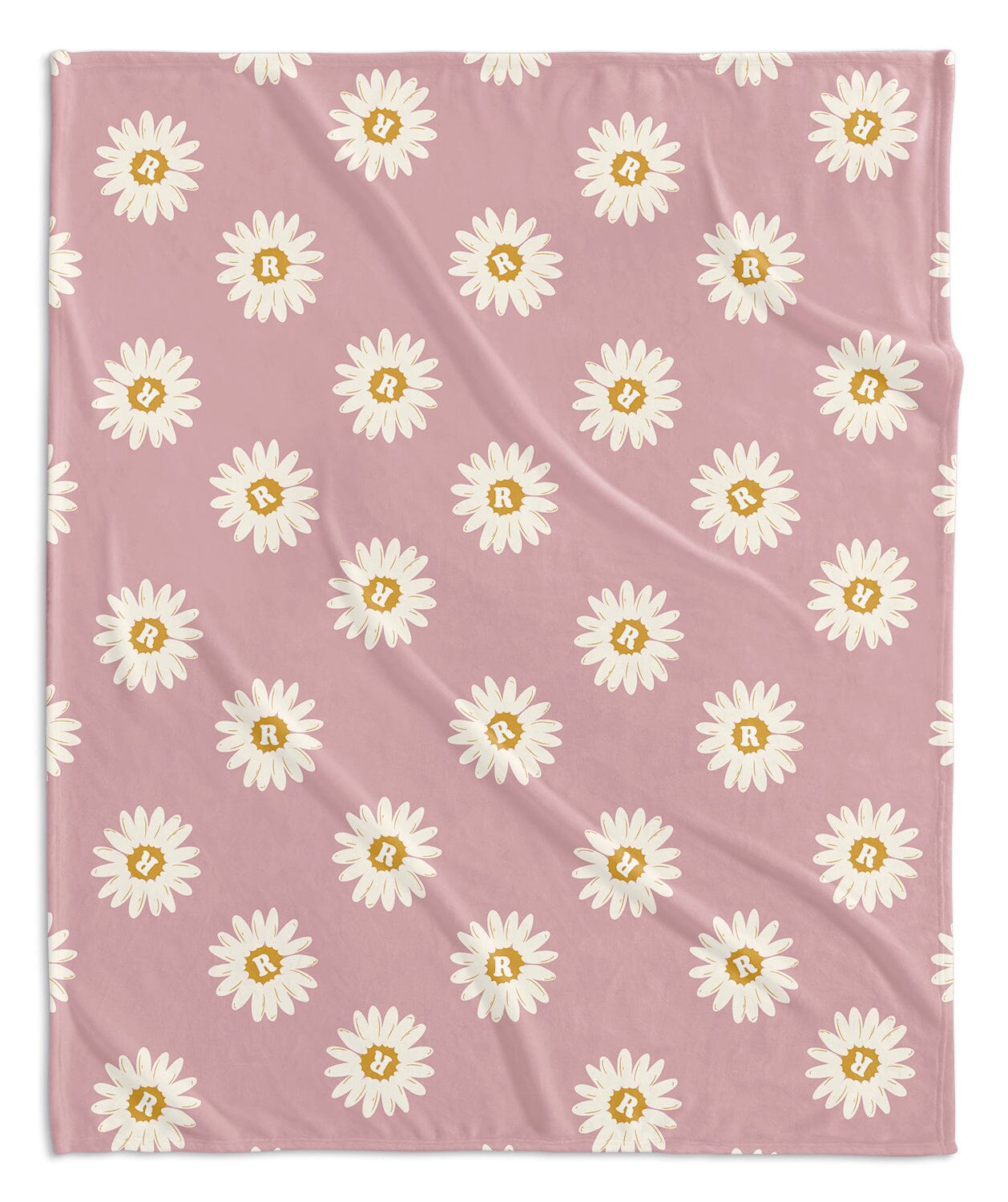 H3 X HB Happy Daisy Monogram Blanket