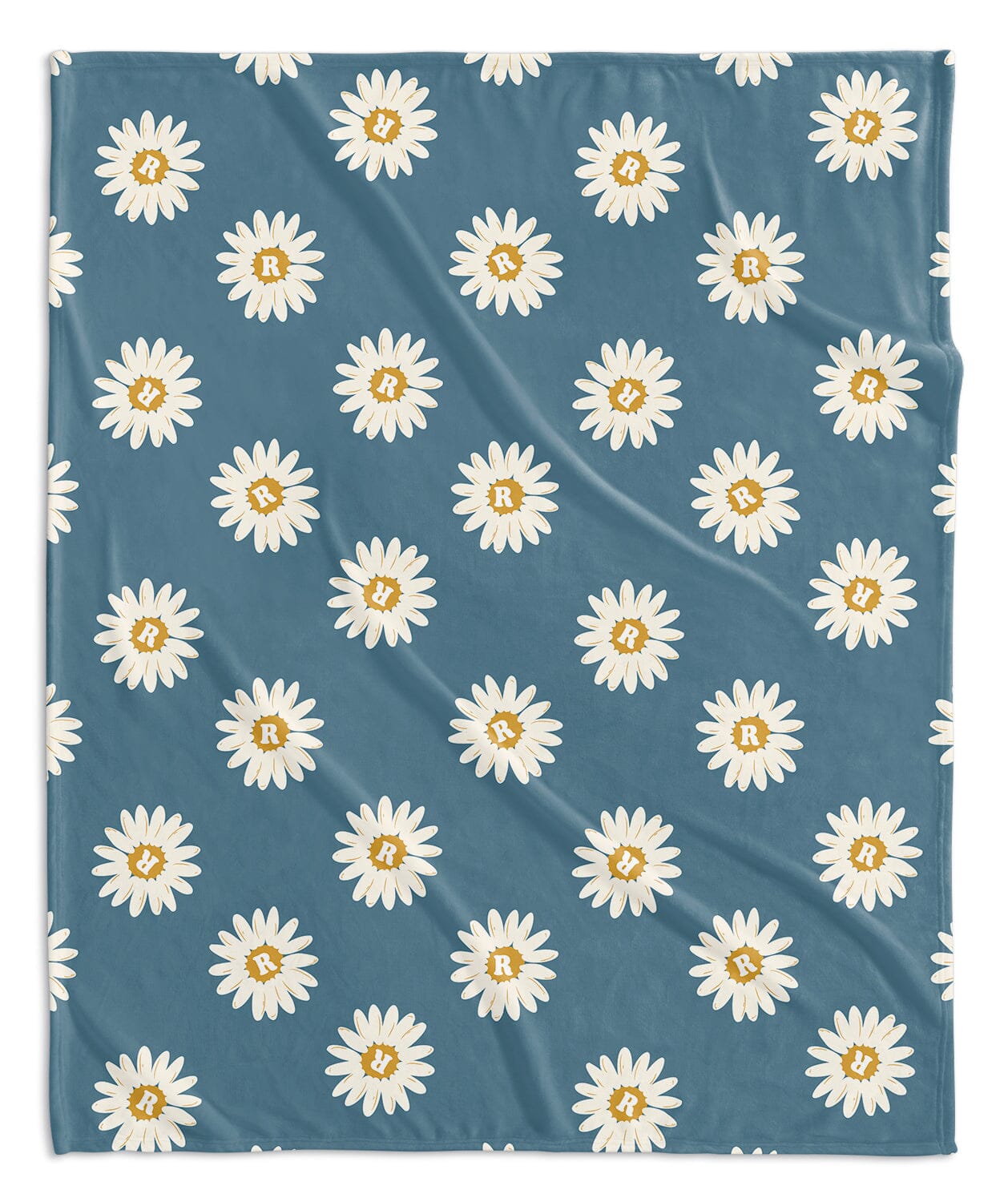 H3 X HB Happy Daisy Monogram Blanket