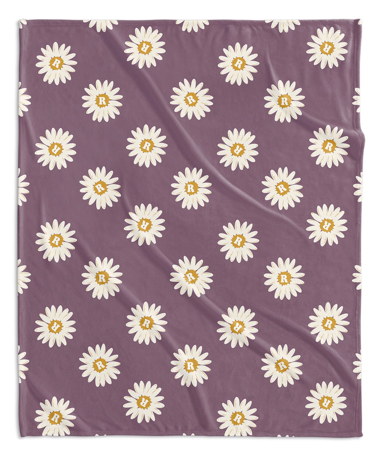 H3 X HB Happy Daisy Monogram Blanket