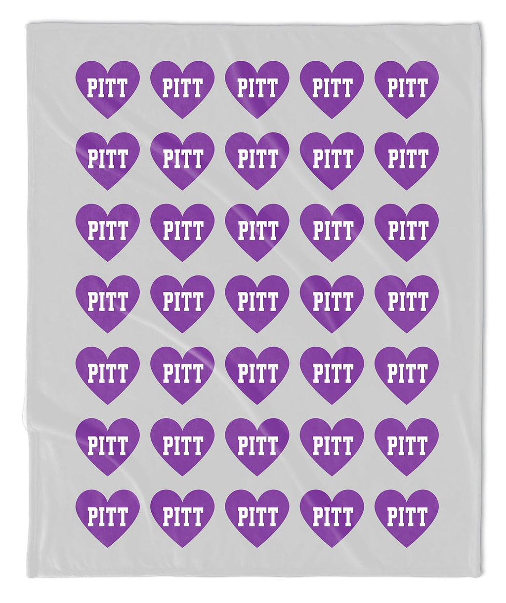 Custom Team Hearts Blanket