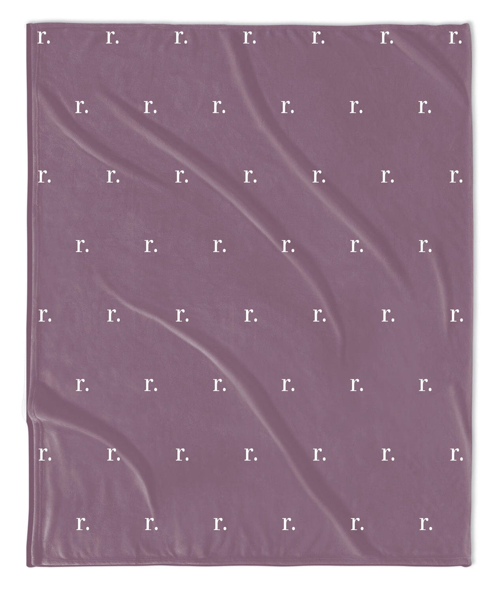 H3 X HB Simple Initial Monogram Blanket