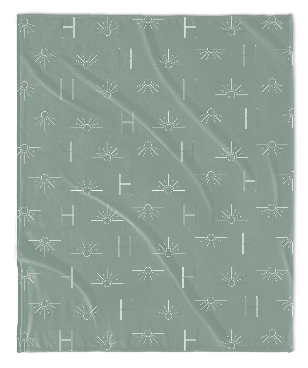 H3 X HB Sunrise Sunset Monogram Blanket