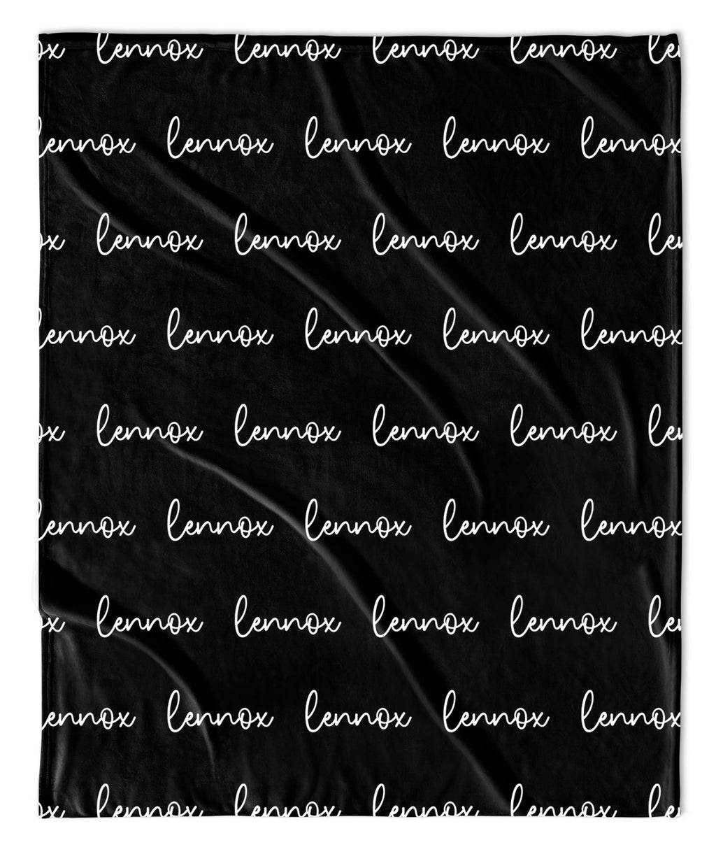 Personalized Name Blanket - Script (ALL COLOR OPTIONS)