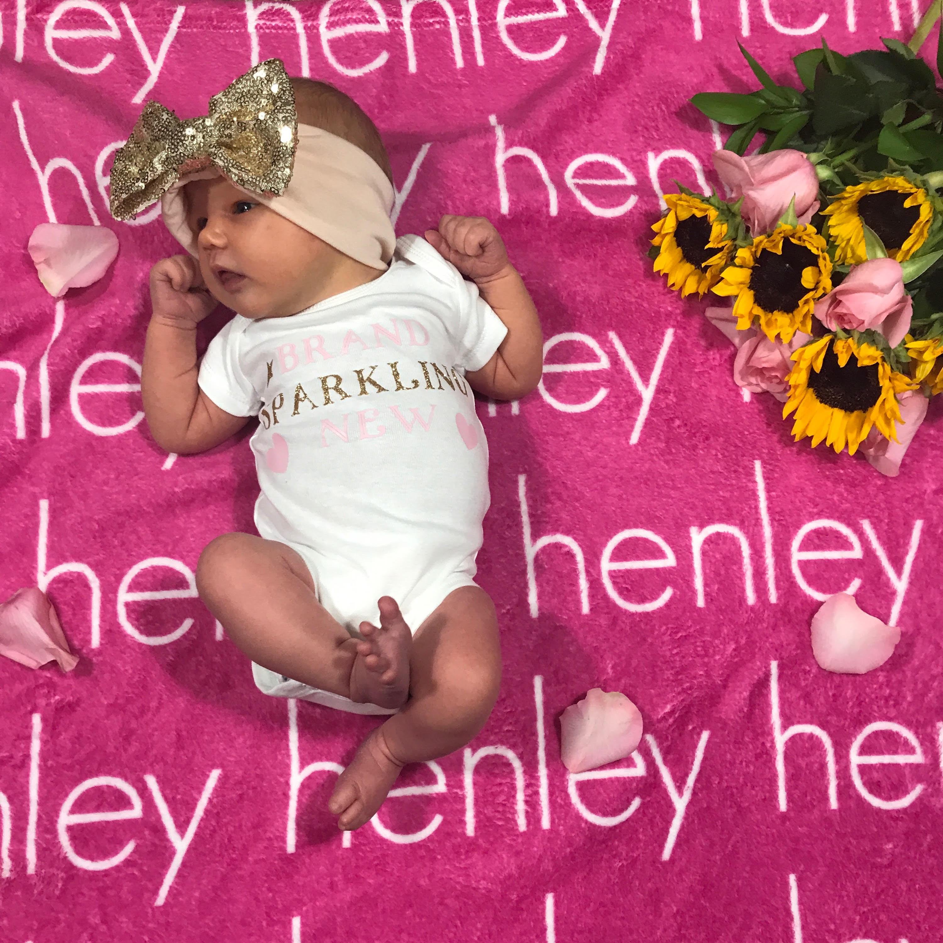 PERSONALIZED NAME BLANKET - LIGHT (ALL COLOR OPTIONS)